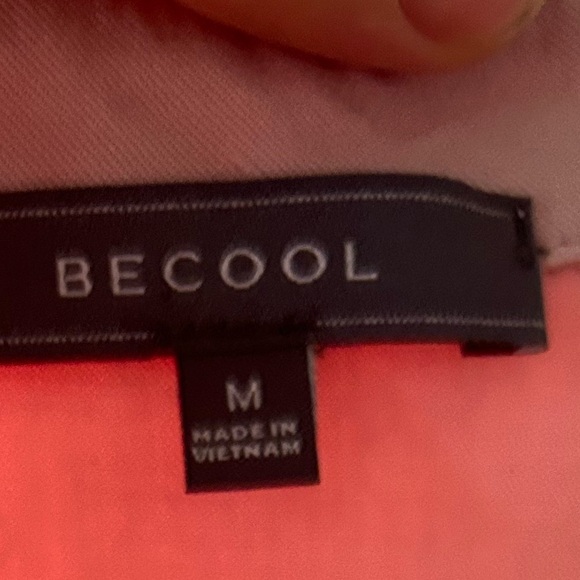 BECOOL Pink Button Up Top - Picture 2 of 4